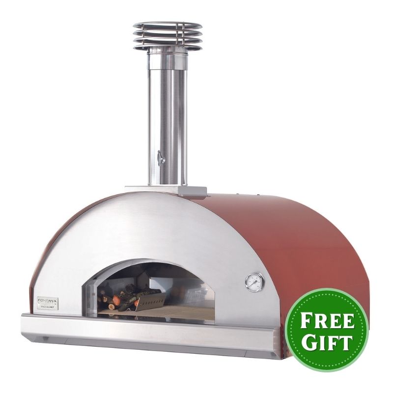 Fontana Marinara Built-in Pizza Oven Rosso