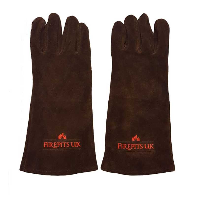 Firepits UK Brown Leather Firepit Gloves