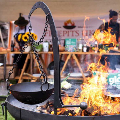 Firepits UK Hanging Arm with Hook British Steel