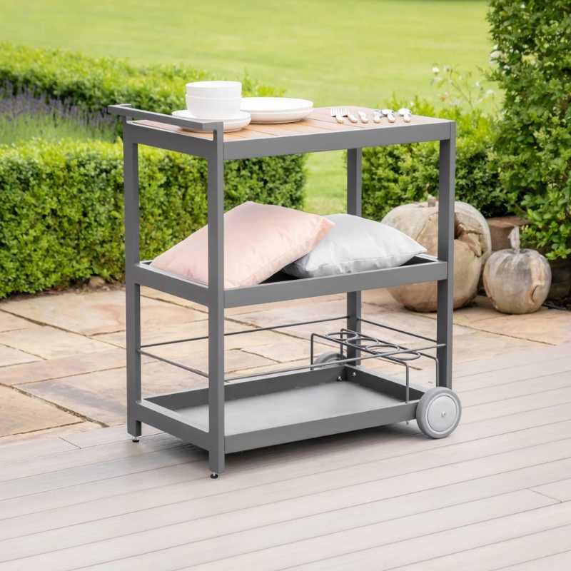 Maze Bali Outdoor Kitchen Bar Unit Grey