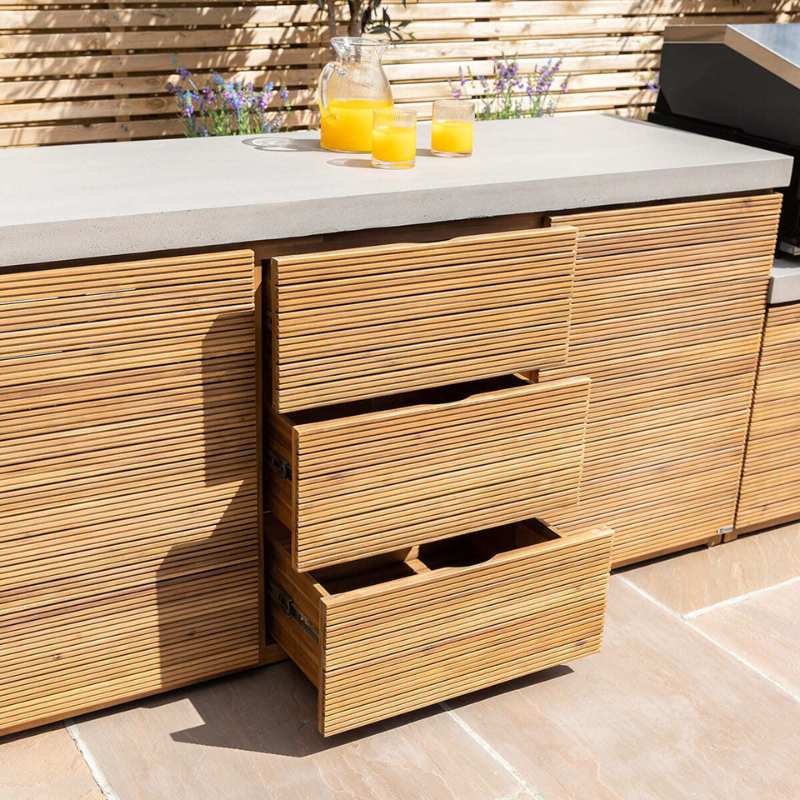 Maze Bali Outdoor Kitchen Storage Unit Large Configuration