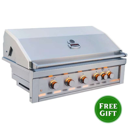 Sunstone Ruby Series 5 Burner Built-in Gas Grill with Infrared